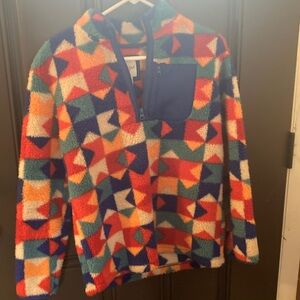 Kids fleece pullover with zipper unisex